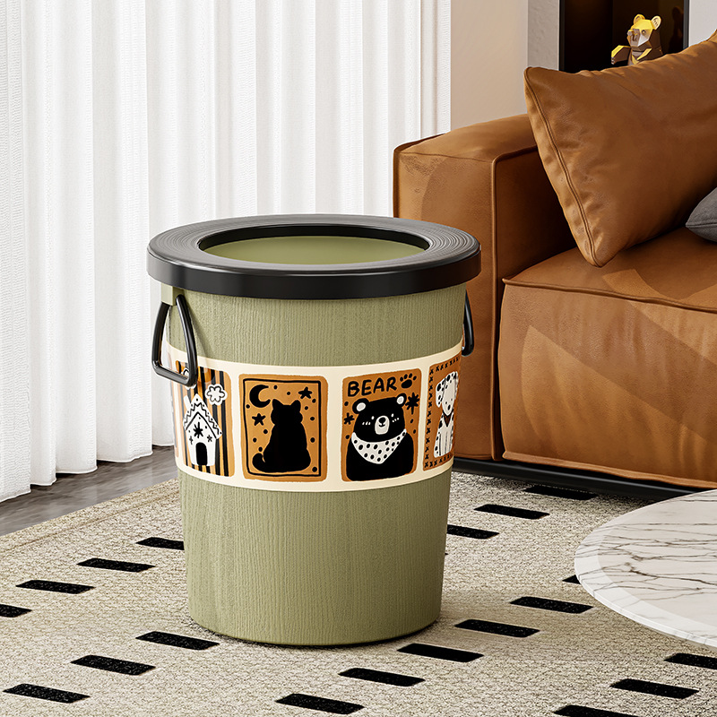 Vintage-Style Large Trash Bin  - đánh giá và giá Home Essentials Bathroom Storage
