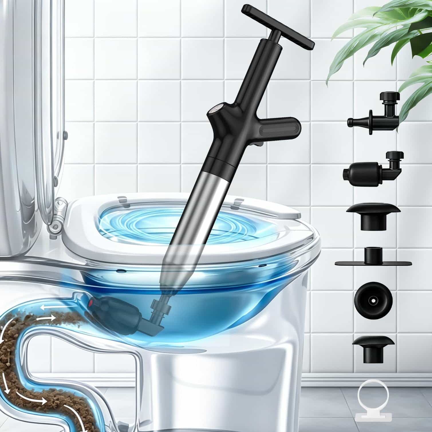Toilet Plunge Blaster, High Pr - đánh giá và giá Plunger Toilet