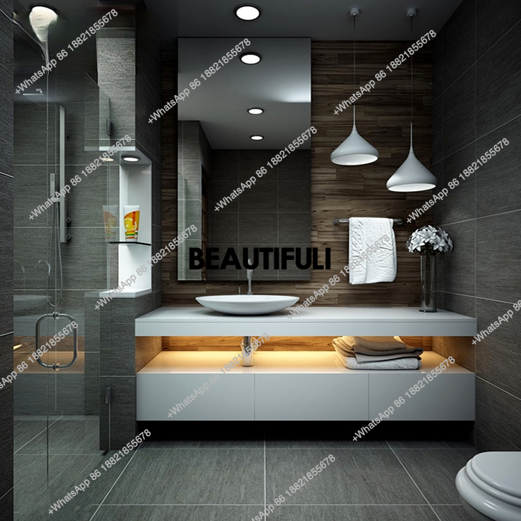 modern luxury customized hotel - đánh giá và giá Home Bathroom Vanity Combo