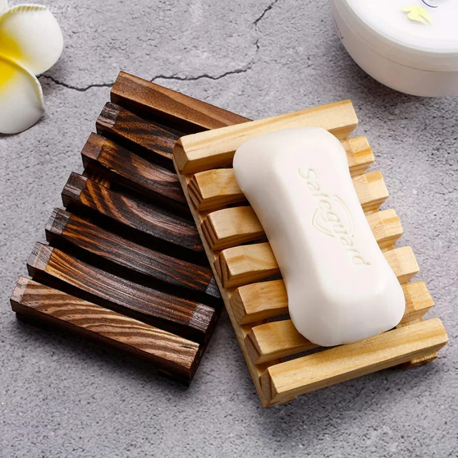 Natural Bamboo Soap Holder, Wo - đánh giá và giá Home Essentials Bathroom Storage