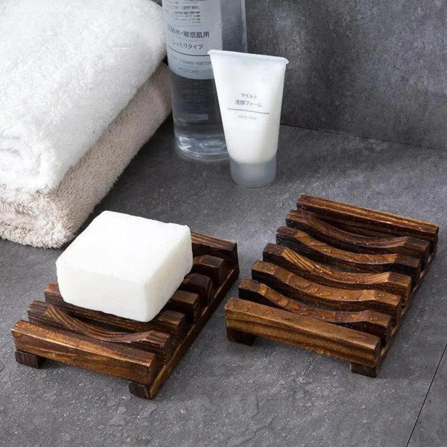 Natural Bamboo Soap Holder, Wo - đánh giá và giá Home Essentials Bathroom Storage